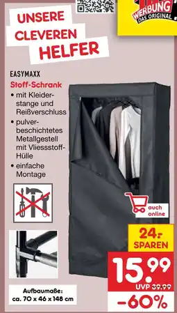Netto Marken-Discount Easymaxx stoff-schrank Angebot