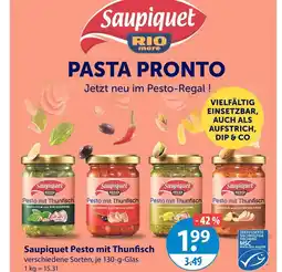 V Markt Saupiquet pesto mit thunfisch basilikum und pinienkerne Angebot
