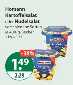 V Markt Homann kartoffelsalat Angebot