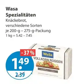 V Markt Wasa vollkorn roggen Angebot