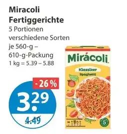 V Markt Miracoli fertiggerichte Angebot