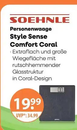 V Markt Soehnle style sense comfort coral personenwaage Angebot