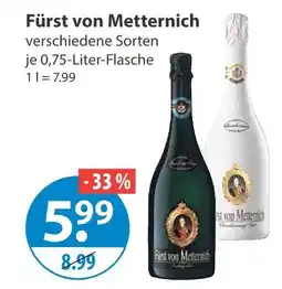 V Markt Fürst von metternich sekt Angebot