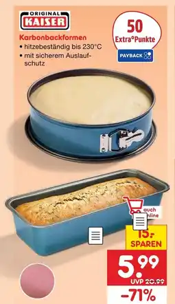 Netto Marken-Discount Kaiser karbonbackformen Angebot