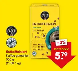 Netto Marken-Discount Cafét entkoffeiniert kaffee gemahlen Angebot
