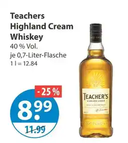 V Markt Teacher's highland cream whiskey Angebot