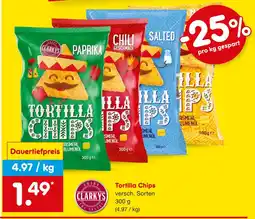 Netto Marken-Discount Clarkys tortilla chips paprika Angebot