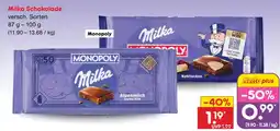 Netto Marken-Discount Milka schokolade monopoly alpenmilch Angebot