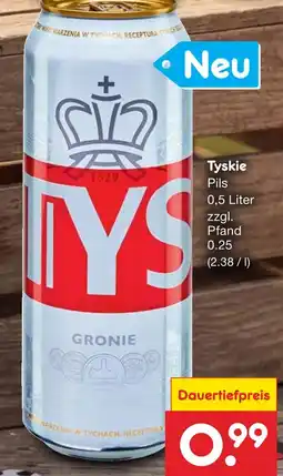 Netto Marken-Discount Tyskie pils Angebot