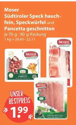 V Markt Moser südtiroler speck hauchfein Angebot