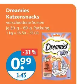 V Markt Dreamies katzensnacks mix Angebot
