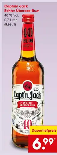Netto Marken-Discount Captain jack echter übersee-rum Angebot