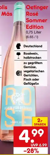 Netto Marken-Discount Oetinger rosé sommer edition Angebot