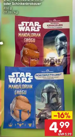 Netto Marken-Discount Star wars schinkenkrakauer chili & cheese Angebot