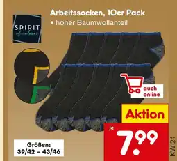 Netto Marken-Discount Spirit of colours arbeitssocken Angebot