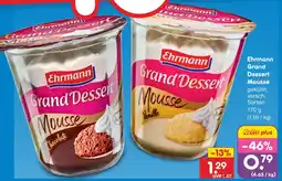 Netto Marken-Discount Ehrmann grand dessert mousse chocolate Angebot