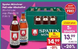 Netto Marken-Discount Spaten münchner hell oder alkoholfrei Angebot