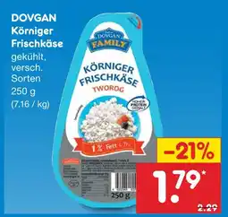 Netto Marken-Discount Dovgan körniger frischkäse Angebot