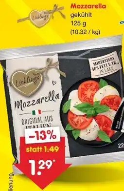 Netto Marken-Discount Lieblings mozzarella Angebot