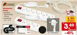Netto Marken-Discount Schwaiger steckdosenleiste 3er Angebot