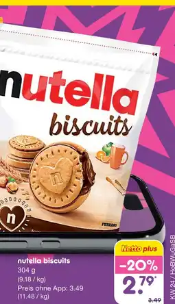 Netto Marken-Discount Ferrero nutella biscuits Angebot