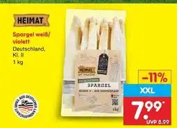 Netto Marken-Discount Heimat spargel weiß/violett Angebot
