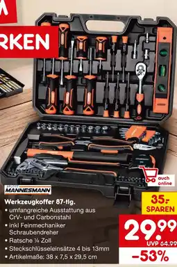 Netto Marken-Discount Brüder mannesmann werkzeugkoffer 87-tlg Angebot