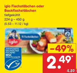 Netto Marken-Discount Iglo fischstäbchen Angebot