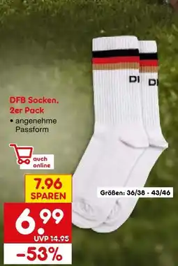 Netto Marken-Discount Dfb socken, 2er pack Angebot