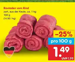 Netto Marken-Discount Rouladen vom rind Angebot