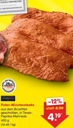 Netto Marken-Discount Puten-minutensteaks Angebot