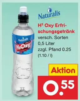 Netto Marken-Discount Naturalis h² oxy erfrischungsgetränk Angebot