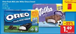 Netto Marken-Discount Oreo fresh milk snack Angebot