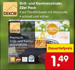 Netto Marken-Discount Dekor grill- und kaminanzünder Angebot