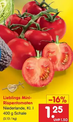 Netto Marken-Discount Lieblings mini-rispentomaten Angebot