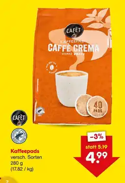 Netto Marken-Discount Cafét kaffeepads caffè crema Angebot