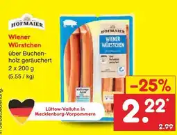 Netto Marken-Discount Hofmaier wiener würstchen Angebot