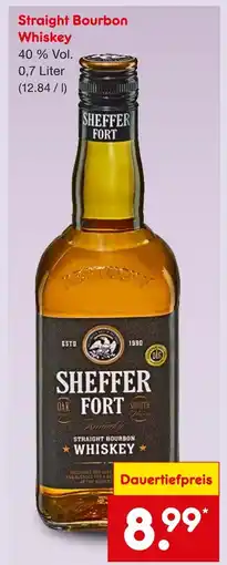 Netto Marken-Discount Sheffer fort straight bourbon whiskey Angebot