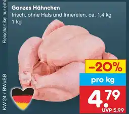 Netto Marken-Discount Ganzes hähnchen Angebot