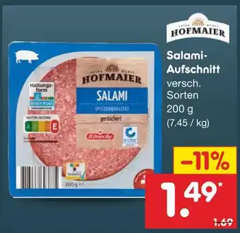 Netto Marken-Discount Hofmaier salami-aufschnitt Angebot