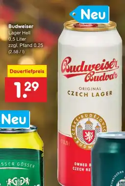 Netto Marken-Discount Budweiser lager hell Angebot