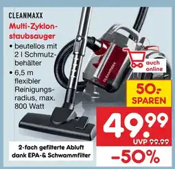 Netto Marken-Discount Cleanmaxx multi-zyklon-staubsauger Angebot