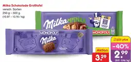 Netto Marken-Discount Milka milka schokolade großtafel monopoly alpenmilch Angebot