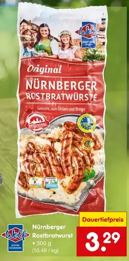 Netto Marken-Discount Wolf nürnberger rostbratwurst Angebot