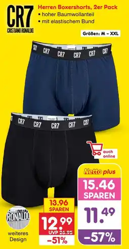 Netto Marken-Discount Cr7 herren boxershorts, 2er pack Angebot