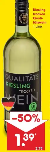 Netto Marken-Discount Riesling trocken qualitätswein Angebot