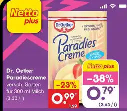 Netto Marken-Discount Dr. oetker paradiescreme Angebot
