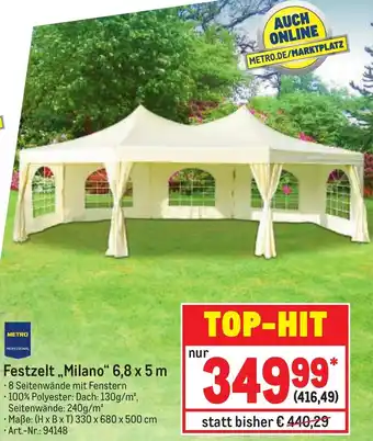 METRO Festzelt Milano 6,8x5m Angebot