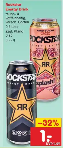 Netto Marken-Discount Rockstar energy drink original Angebot