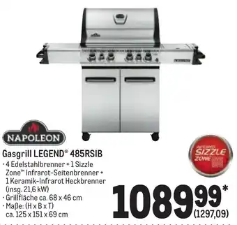 METRO Napoleon Gasgrill Legend 485RSIB Angebot